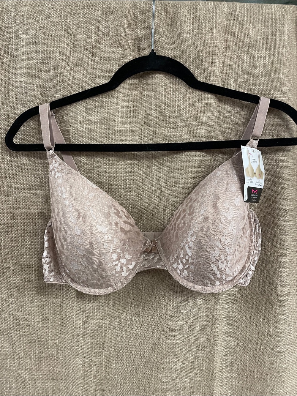 Maidenform Blush Animal-Print Underwire Bra